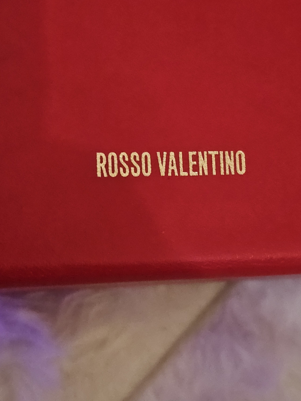 Valentino Red Embossed Logo Compact Case - Picture 6 of 6